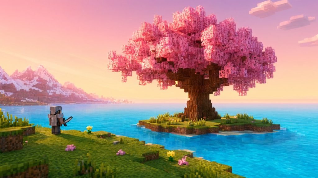 Шейдеры Сакура TryzzMC Minecraft BE