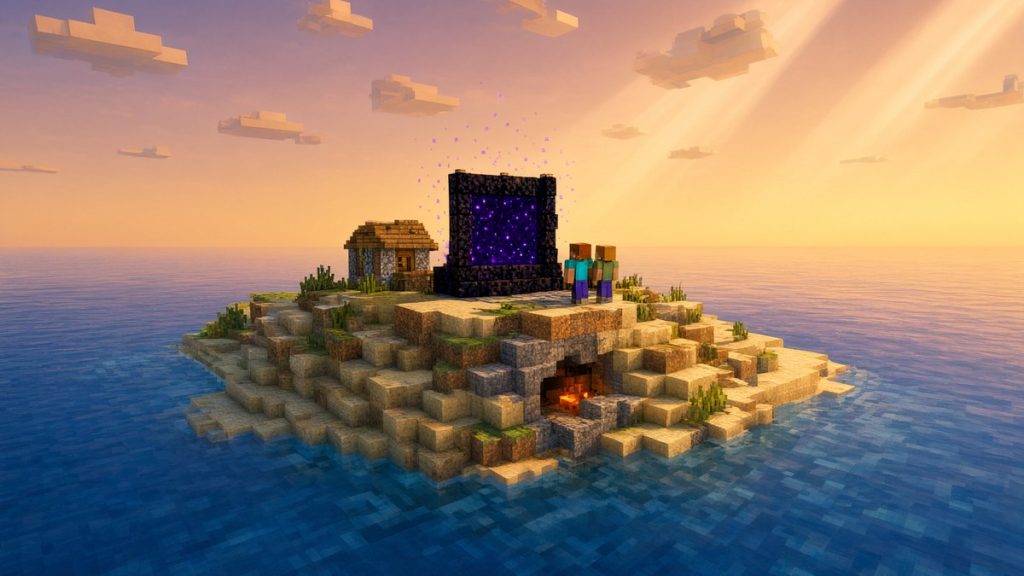 Карта Заброшенный остров Minecraft PE