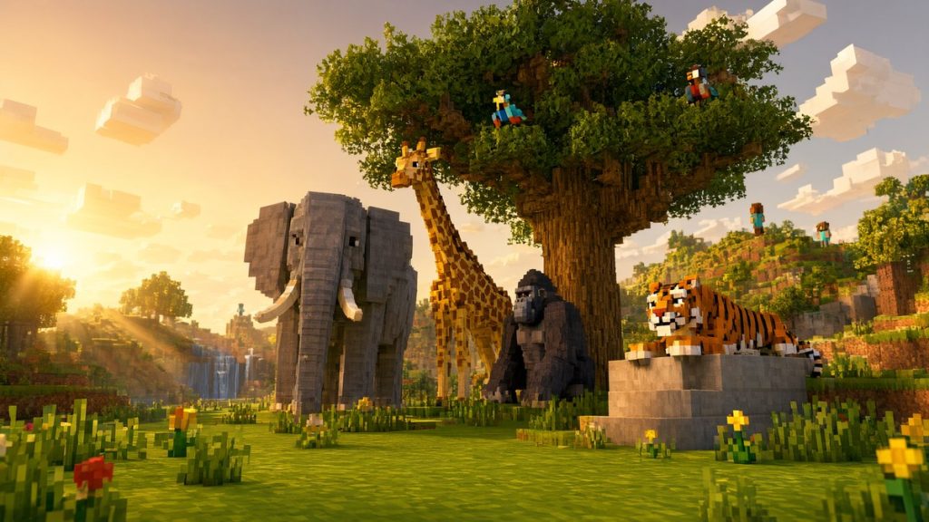 Мод Заповедник дикой природы Minecraft BE