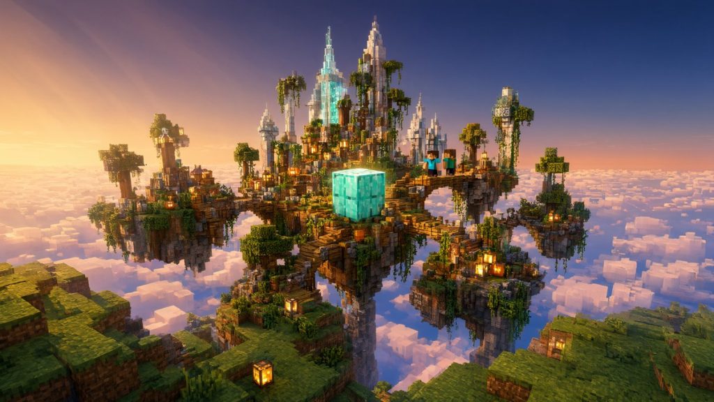Карта Классический один блок Minecraft PE