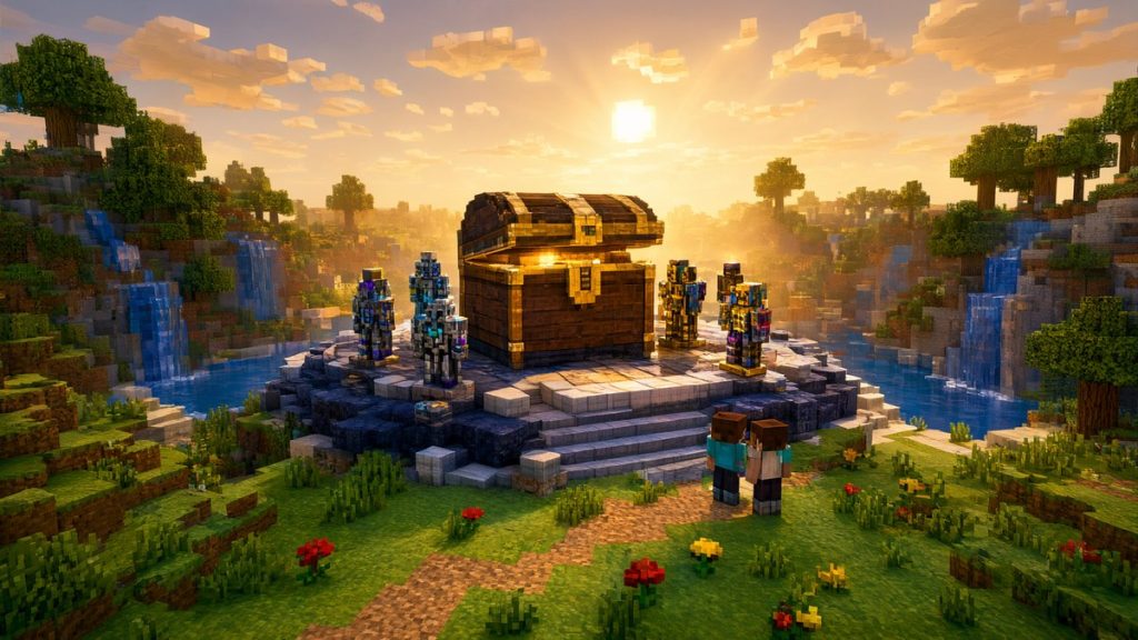 Карта Наборы для схваток в одном сундуке Minecraft PE
