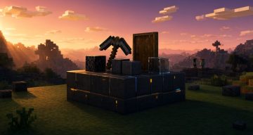 Текстуры тёмного интерфейса Minecraft BE
