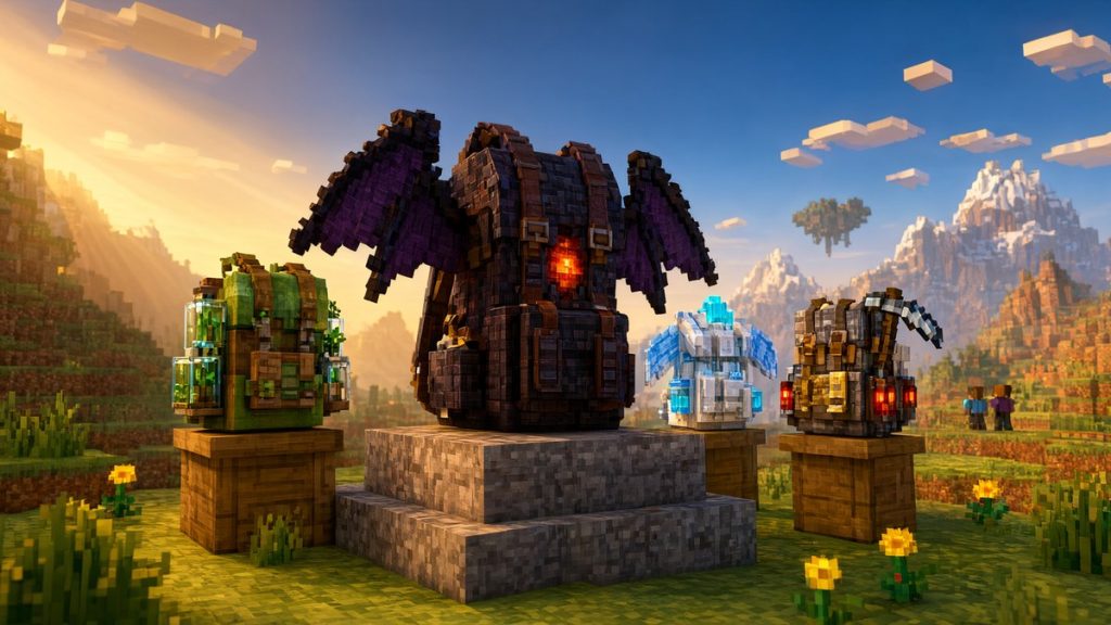 Мод Приключенческие рюкзаки Minecraft BE