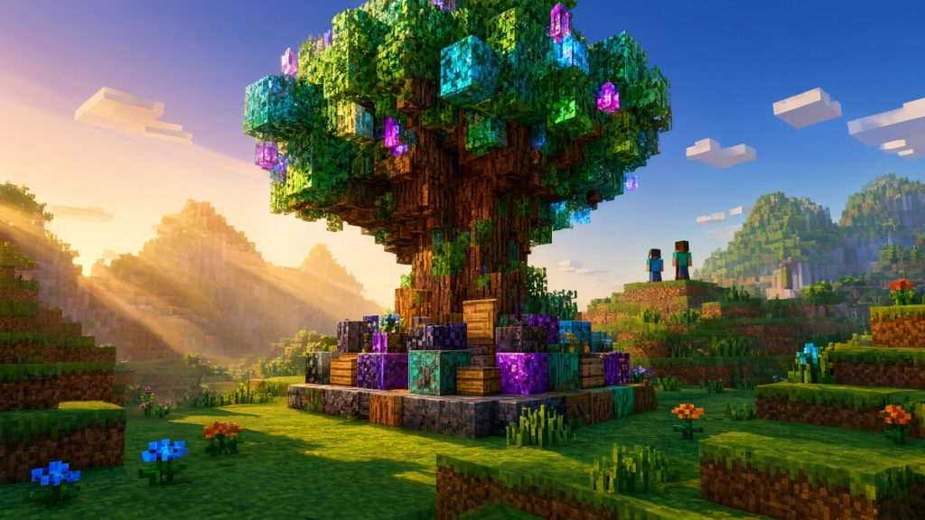 Текстуры Vibrant Legacy «Пространство» Minecraft BE