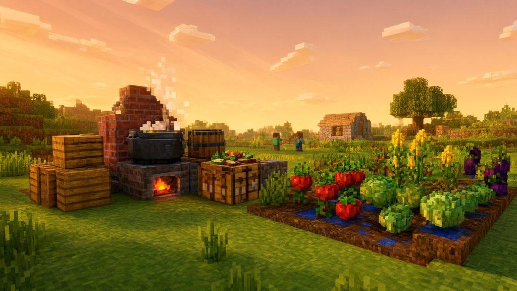 Мод Калейдоскоп кулинарии Minecraft BE