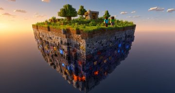 Карта Случайный один чанк Minecraft PE