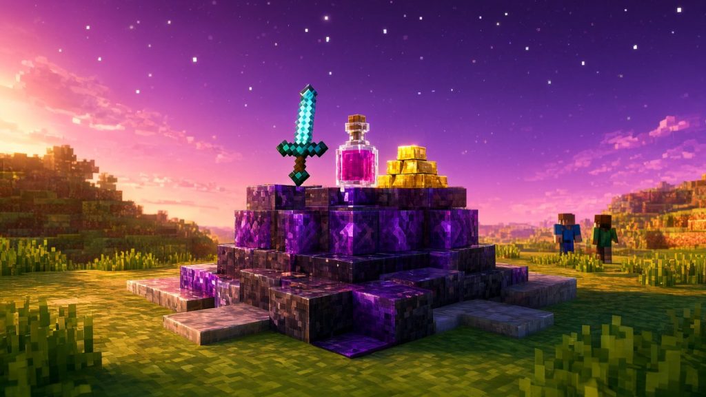 Текстуры небосвода Края IterationT Minecraft BE