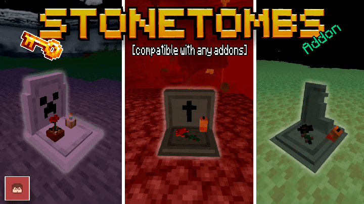 Мод Каменные гробницы Minecraft BE