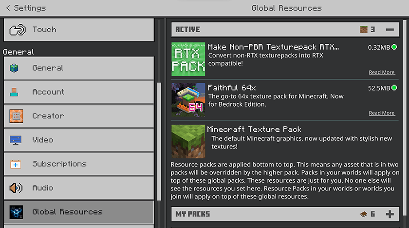 Шейдеры Конвертер паков в RTX Minecraft BE
