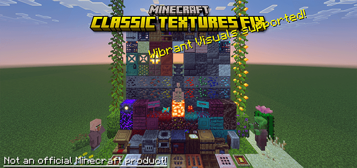 Текстуры исправления классики Minecraft BE