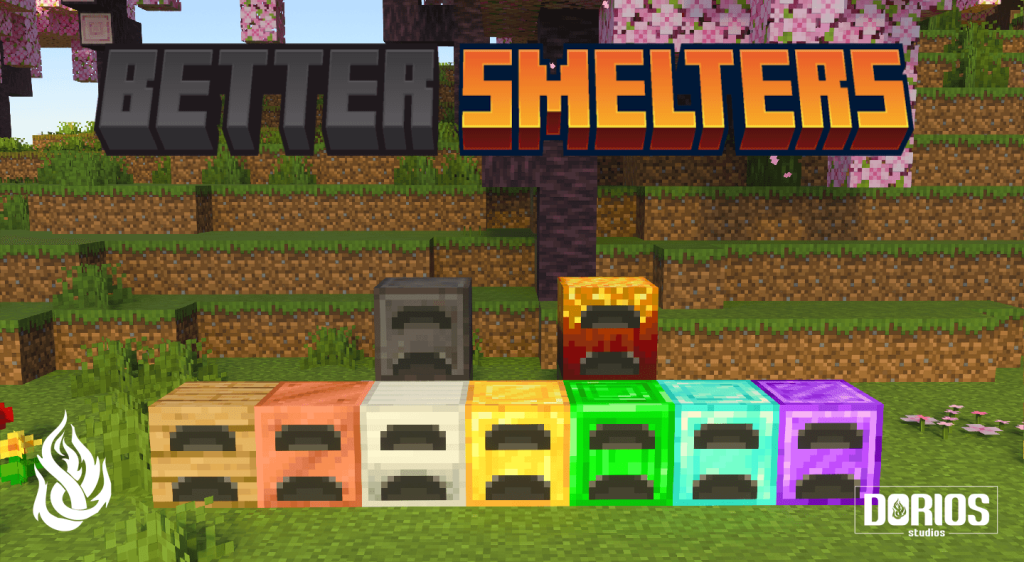 Мод Улучшенные плавильни Minecraft BE