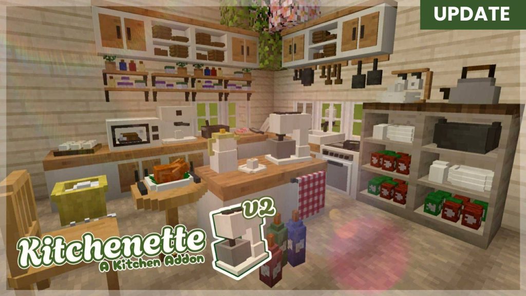 Мод Кухонный декор Kitchenette Minecraft BE