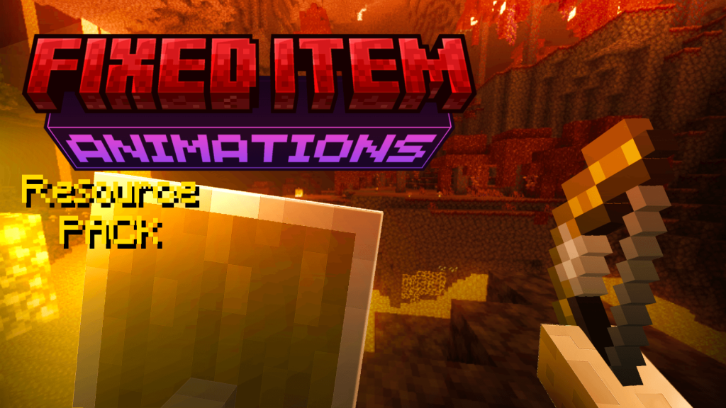 Текстуры исправленных анимаций предметов Minecraft BE