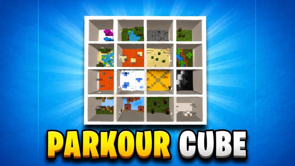 Карта Паркур-куб Parkour Cube Minecraft PE