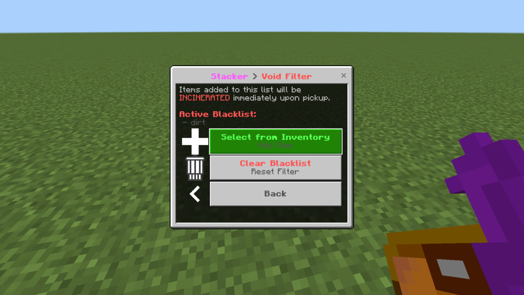 Мод OverStack Minecraft BE