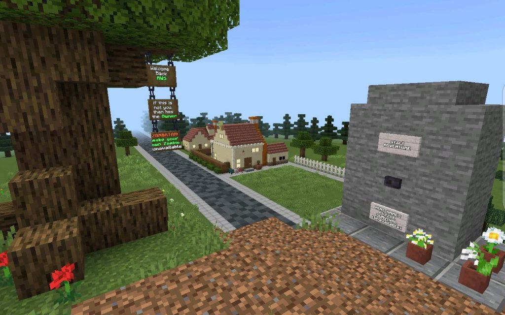 Карта RWS: Растения против зомби Minecraft PE
