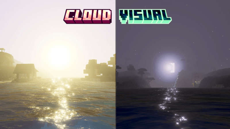 Шейдеры Cloud Visual: ясная атмосфера Minecraft BE