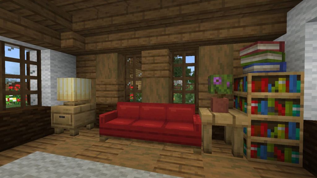 Мод Мебель в ванильном стиле Minecraft BE
