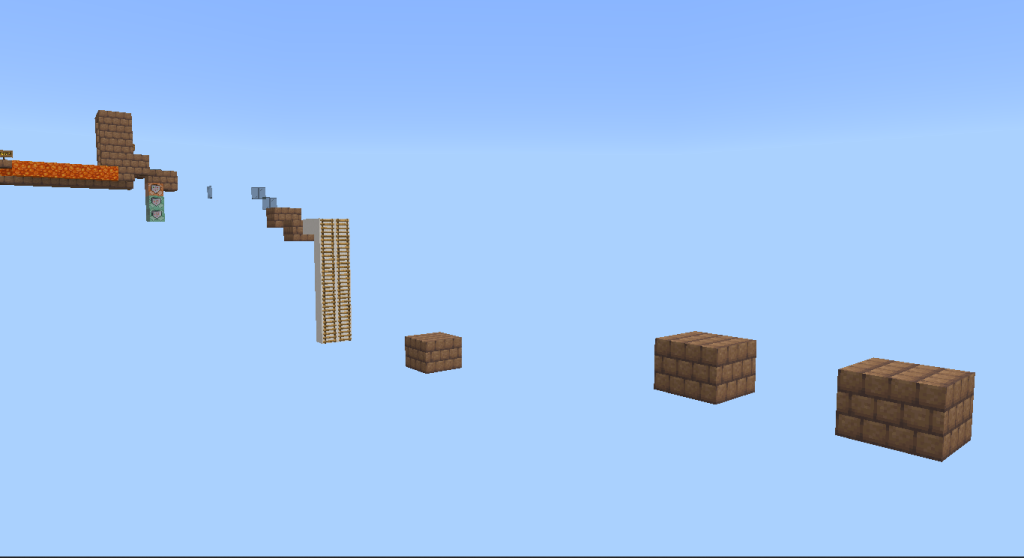 Карта Испытание паркура на спасениях Minecraft PE