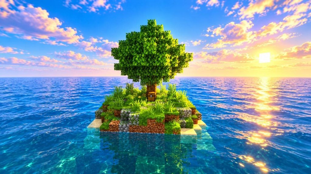 Карта Заброшенный остров Minecraft PE