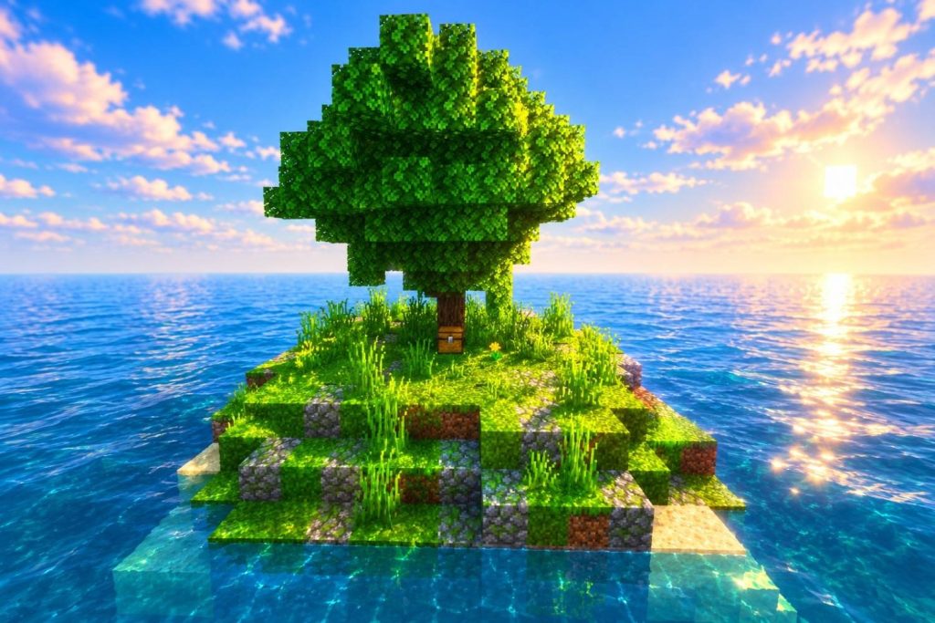 Карта Заброшенный остров Minecraft PE