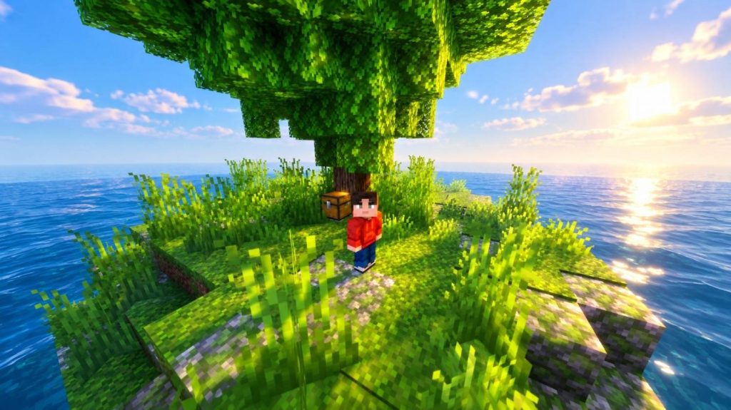 Карта Заброшенный остров Minecraft PE