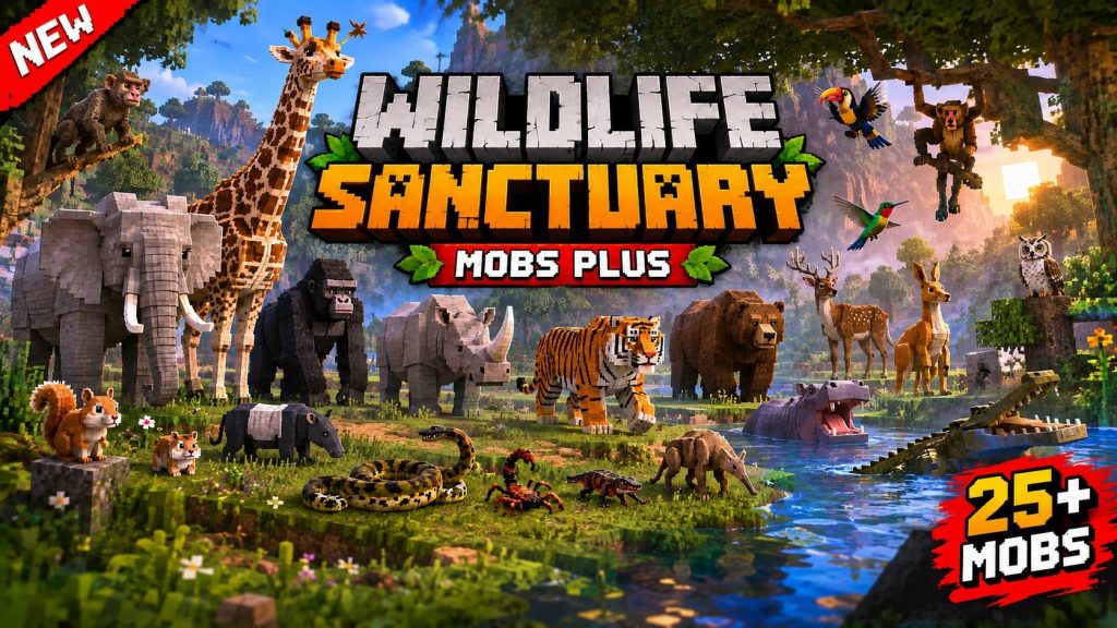 Мод Заповедник дикой природы Minecraft BE