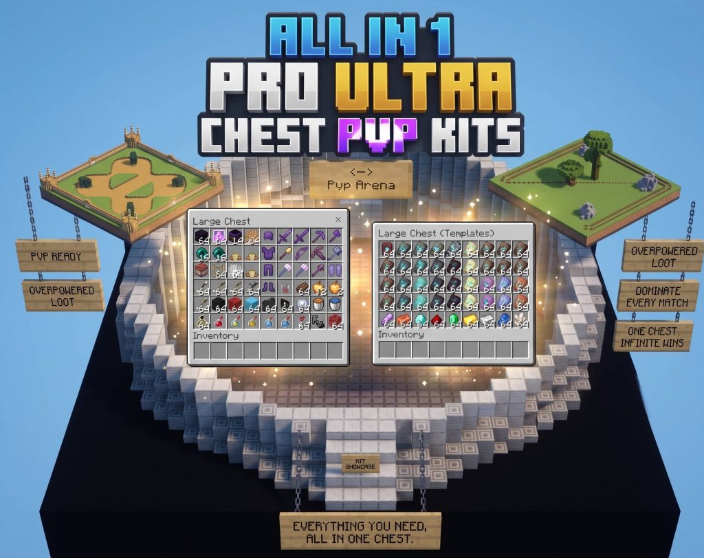 Карта Наборы для схваток в одном сундуке Minecraft PE