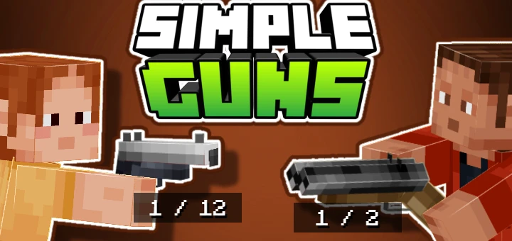 Мод Простое оружие TR's Simple Guns Minecraft BE