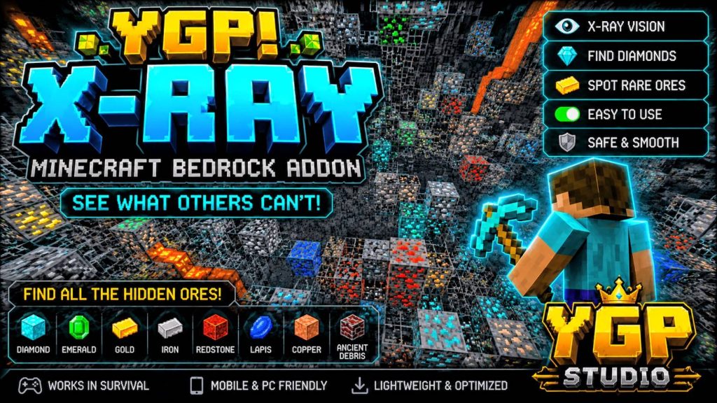 Текстуры рентгена YGP Minecraft BE