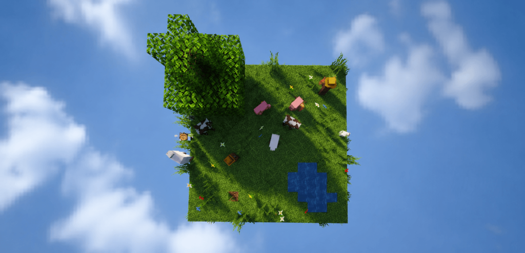 Карта Случайный один чанк Minecraft PE