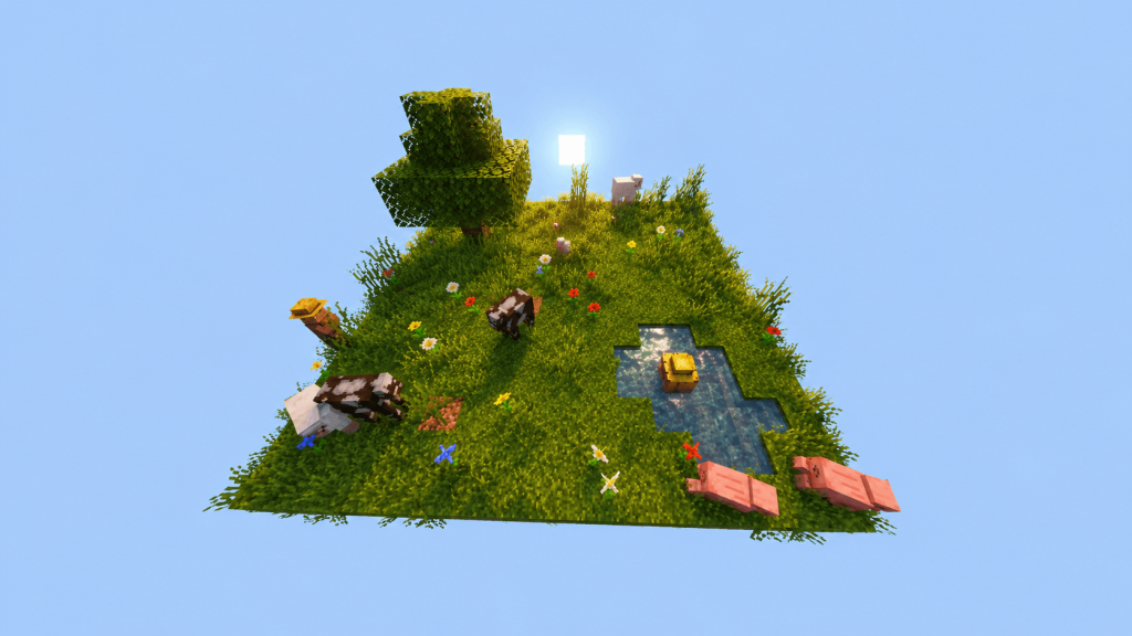Карта Случайный один чанк Minecraft PE