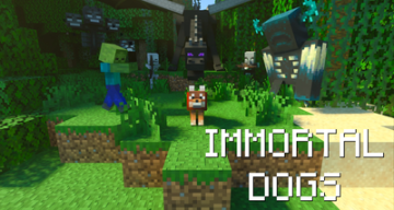 Мод Immortal Dogs v1.1 Minecraft Bedrock [26.10 — 26.40]