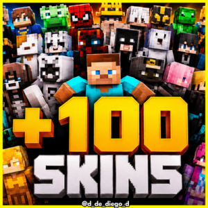 Скин-пак +100 SKINS v4 для Minecraft PE [1.16 — 26.50]