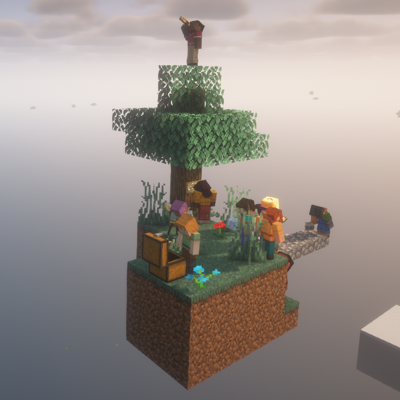 Карта Voidblock Skyblock для Minecraft Java [1.20.2 — 26.3]